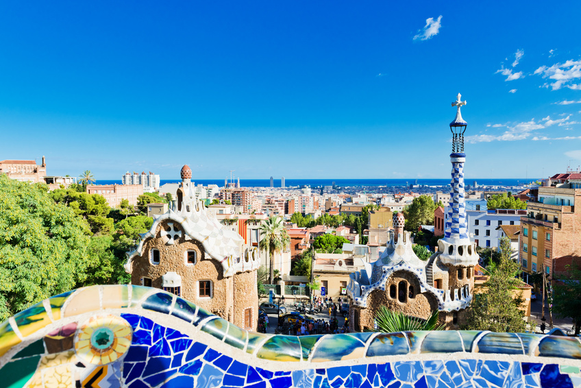 Zur Bewertung des Ibis Cornella bei HolidayCheck.de Park Guell, aufgenommen bei einem Urlaub in Barcelona