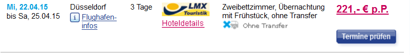 Screenshot 5vorFlug Angebot Städtereise Istanbul 3 Tage im 3 Sterne Hotel Grand Ons inklusive Frühstück und Flügen ab Düsseldorf, Berlin oder Stuttgart 10.4.15