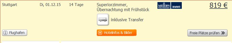 Screenshot Angebot Weg.de Phuket Zwei Wochen Urlaub im 3 Sterne Hotel, Transfer und Flügen um 819€ 19.5.15