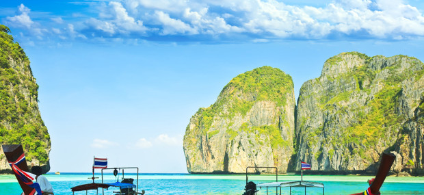 Phuket Thailand Urlaub Langboote