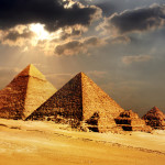 Pyramiden von Gizeh, aufgenommen bei einem Urlaub in Ägypten