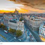 Madrid bei Sonnenuntergang