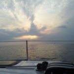 Blick auf den Horizont bei Sonnenuntergang in Kroatien