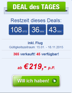 Screenshot Ab-in-den-Urlaub-Deals Angebot Acht Tage Last Minute Urlaub an der Türkischen Rivera, All-Inclusive 3.5.15