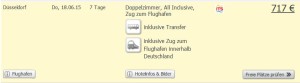 Screenshot Weg.de Angebot Dom. Rep. All-Inclusive Urlaub im 3 Sterne Strandresort 717€ pro Person. 24.5.15