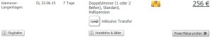 Screenshot Weg.de Angebot Urlaub in Agadir, eine Woche in einer 3 Sterne Clubanlage am Strand, Halbpension, Flügen und Transfer um nu 256€ 24.5.15