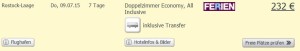 Screenshot Weg.de Angebot Weg.de Eine Woche All-Inclusive Urlaub in Avsallar um nur 232€, inklusive Flügen und Transfer 30.5.15