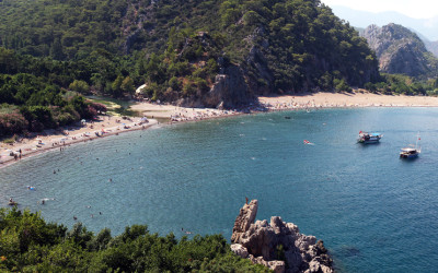 Der Olympos Strand in Lycia, aufgenommen bei einem Urlaub in Kemer
