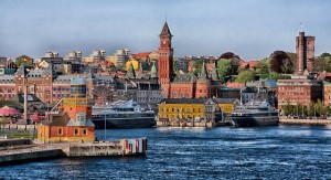 Bild einer Hfenstadt in Dänemark